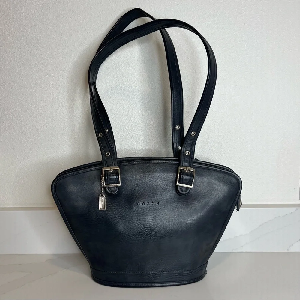 Coach Black Leather Satchel - Picture 11 of 15